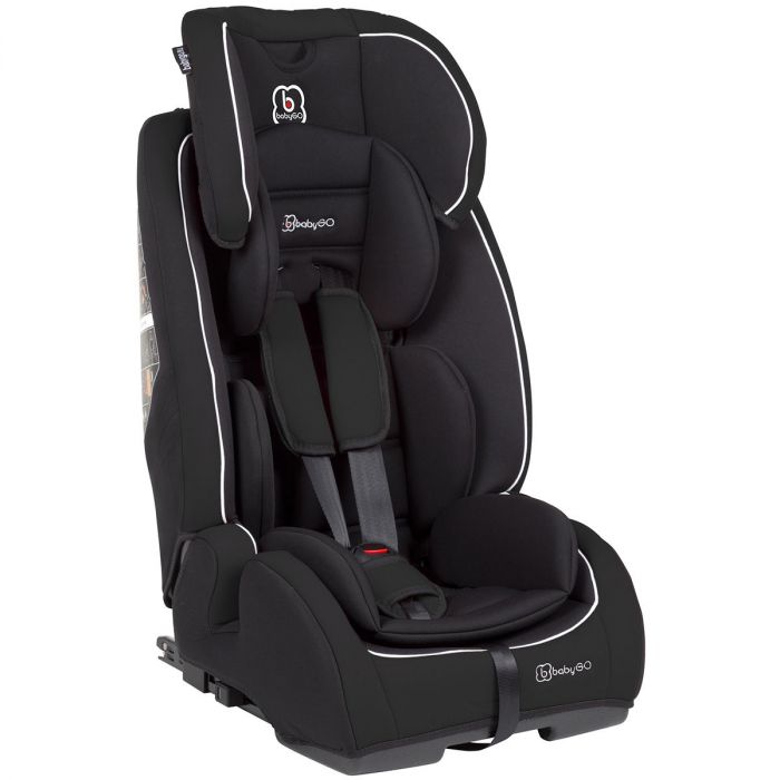 BabyGO Free IsoFix Zwart (9-36kg) - Veiligheidszitje - Peuter autostoel | KinderstoelStunter