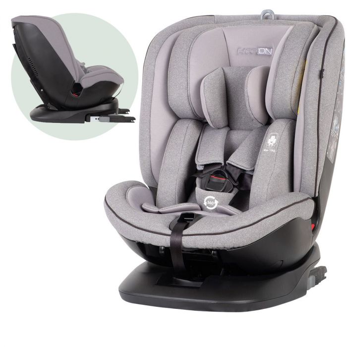 Verdorie kin Plateau FreeON autostoel Atlas 360° met isoFix Lichtgrijs (0-36kg) - Groep 0-1-2-3  autostoel voor kinderen van 0 tot 12 jaar | KinderstoelStunter