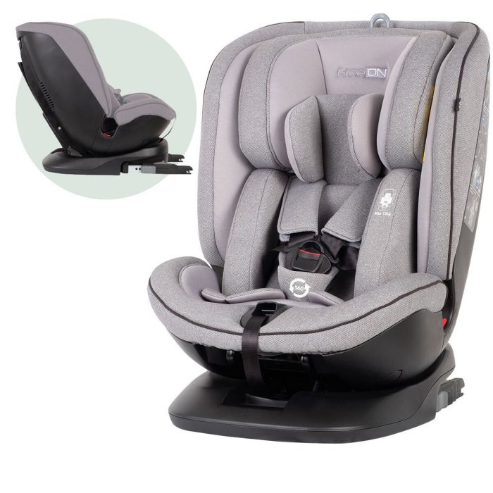 autostoel Atlas 360° met isoFix Lichtgrijs (0-36kg) - Groep 0-1-2-3 autostoel voor kinderen van 0 tot 12 |