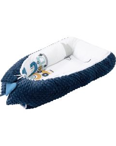 Bubaba by FreeON Babynest - omkeerbaar - Happy Builders - Blauw (95x60cm)