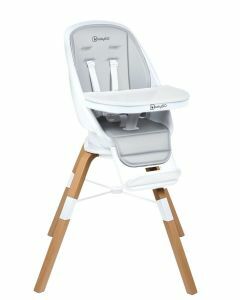 BabyGO Kinderstoel Carou 360° Wit - Draaibare eetstoel voor kinderen