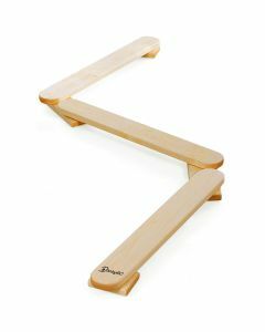 BabyGO Balansbalk - Evenwichtsbalk - Balance Board - 3-delig - Hout Naturel