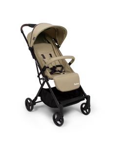 Baninni Cero - Kinderwagen - Autofolding Wandelwagen met zonnekap & boodschappenmand - Zand (geschikt van 0-22kg)