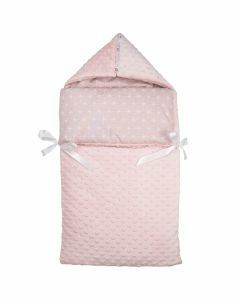 Bubaba Nanny Blanket 2 in 1 wikkeldeken Pink Snowflakes (0-6mnd)