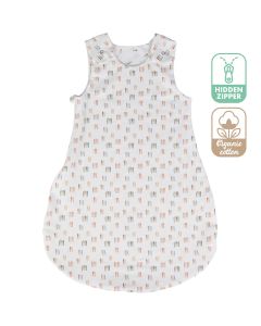 Bubaba Organic Slaapzak Zomer - Beige & Aquarel -  (6-24mnd)