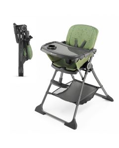 Kinderkraft Kinderstoel Foldee - Opvouwbare eetstoel - Groen