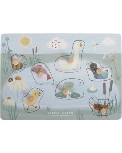 Little Dutch Houten Puzzel met geluid - Vormenpuzzel - Little Goose